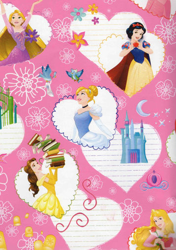 Picture of WRAPPING PAPER PRINCESS PINK DISNEY